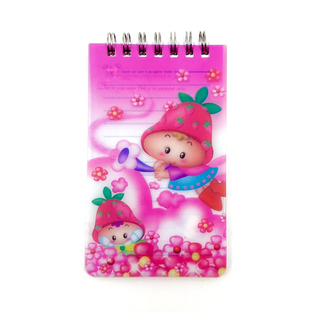 [중고] 고전문구 팬시로비 딸기요정 수첩