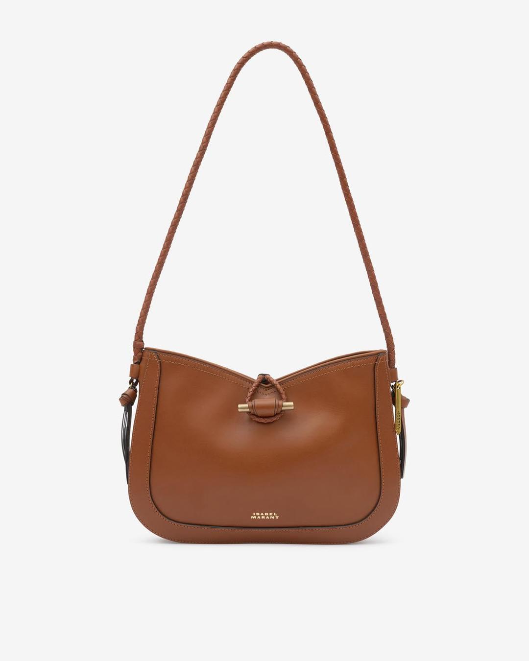 Vigo 가죽 바게트 숄더백