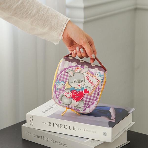 [바이핸즈] 퀼트패키지 소품 - 해피 애니멀 파우치