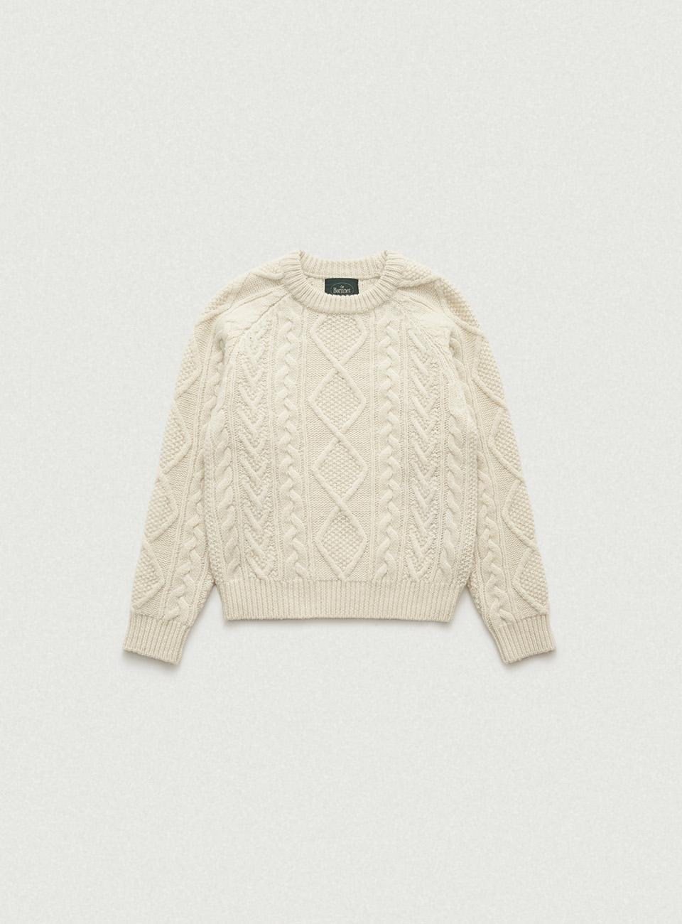 Tricot Cable Knit Sweater