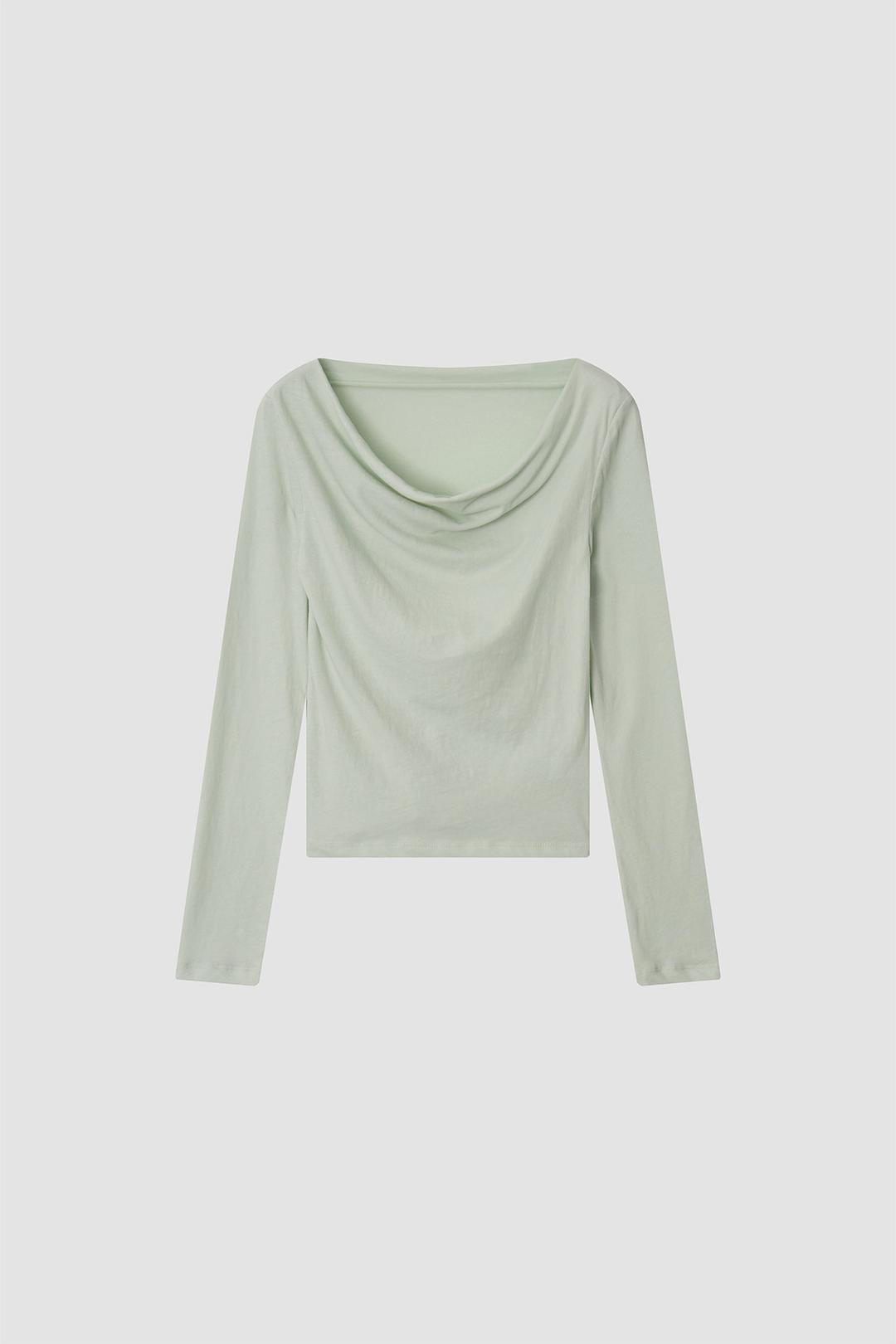 [2nd 예약배송/3월 16일] Flow Cotton Drape T_Mint