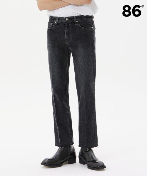 BLACK CROP FLARE (세미부츠컷)