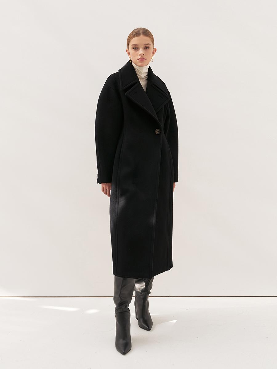 TTW CASHMERE LINE VOLUME COAT_BLACK