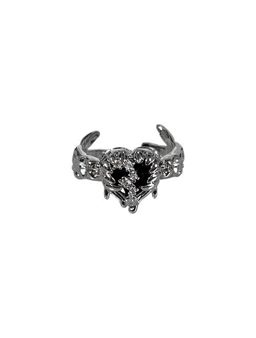 Dark Winged Love Ring