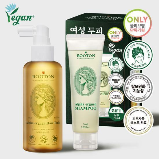 루톤 여성 두피용 알파에르겐 탈모 토닉150ml+샴푸70ml증정기획