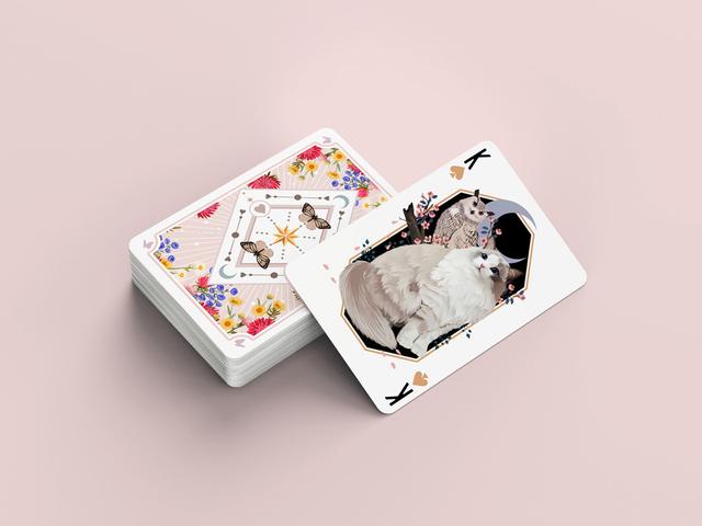 나비덱 2세대 기본사이즈 (pvc,플라스틱), 티츄카드, 티츄 ,고양이카드