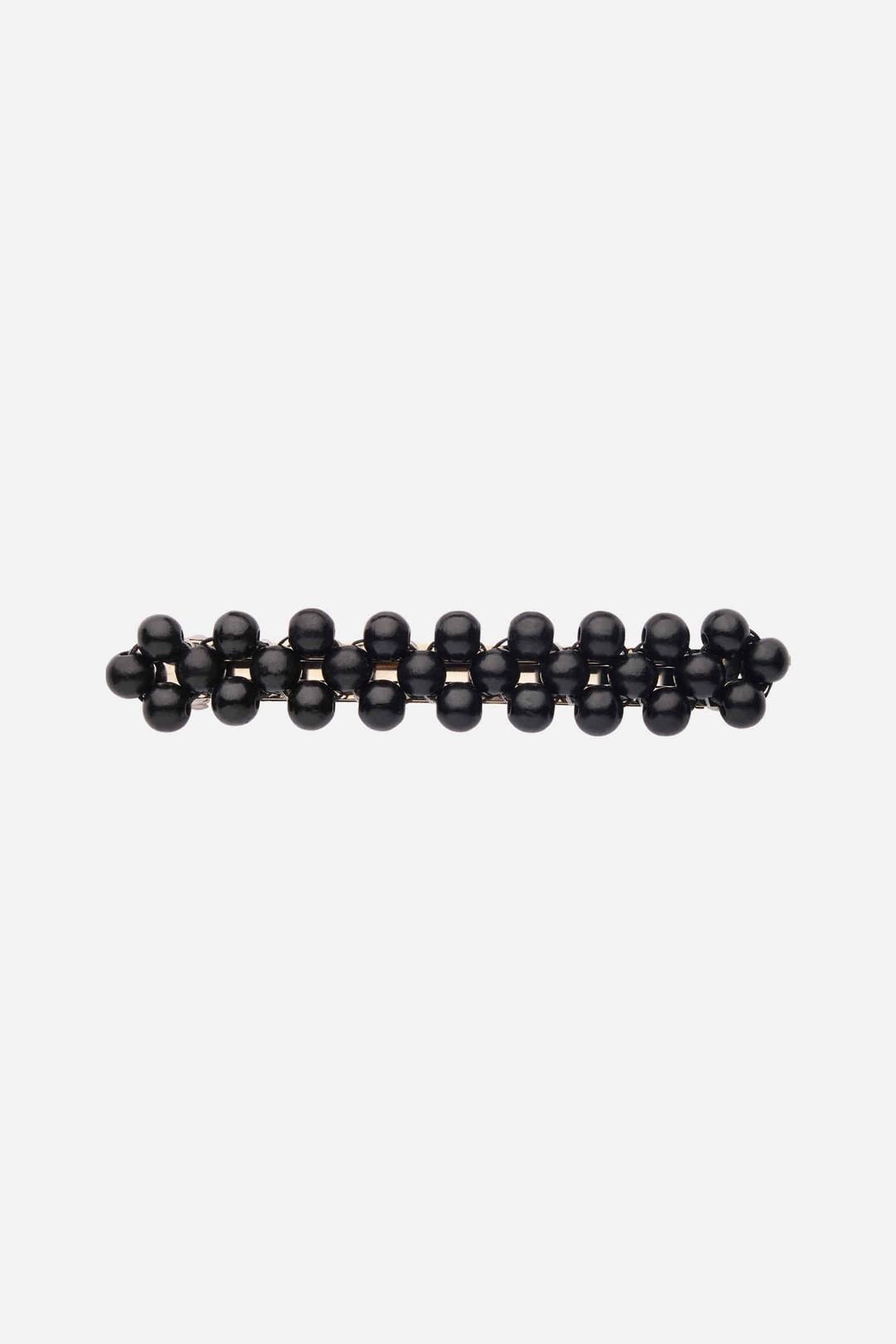 LARGE WOOD BALL CLIP BLACK