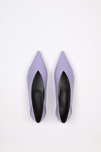 Ines Flat Leather Lavender