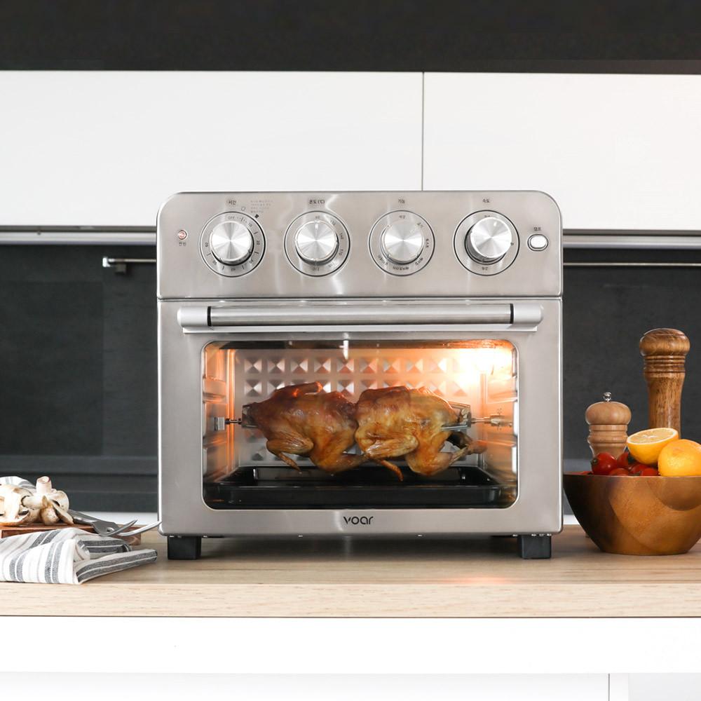 보아르 에이블 듀얼 대용량 에어프라이어 23리터 스텐 오븐형