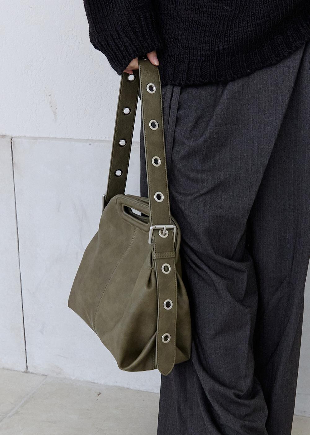 Top-handle Hobo Bag (Olive)