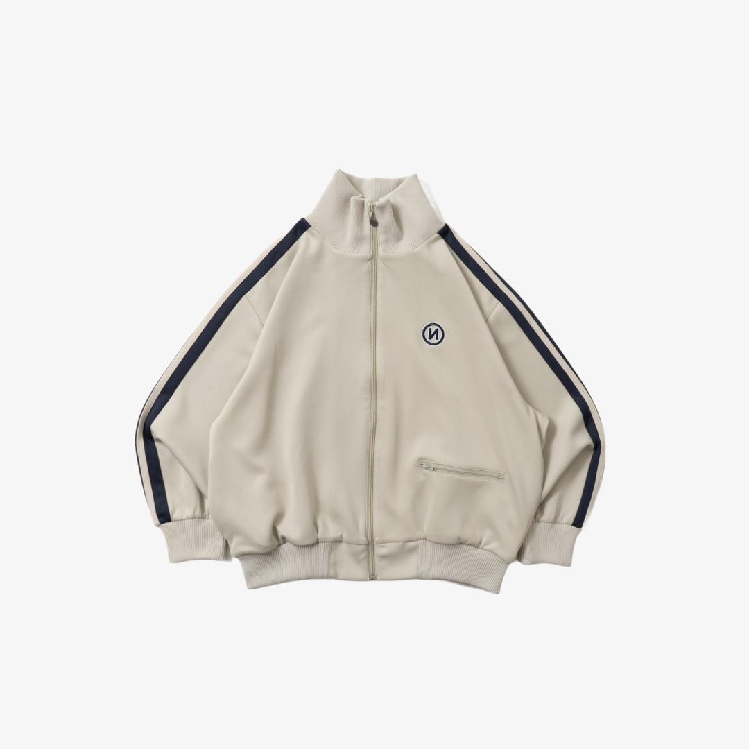 9090 N Logo Simple Track Jacket Ivory