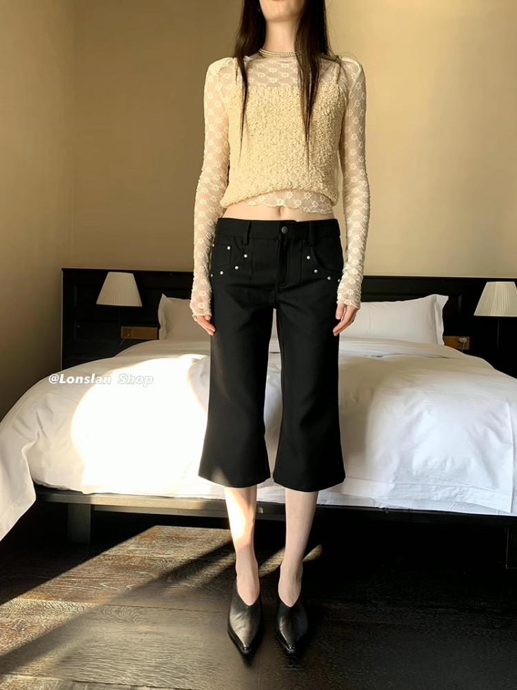 [collective] black capri pants 블랙카프리팬츠 / 블랙7부바지 / 카프리팬츠
