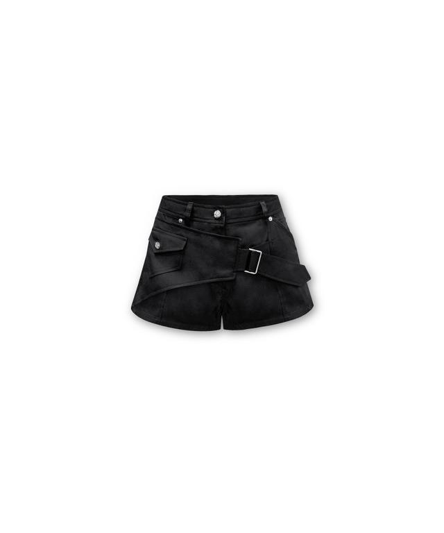 S/NO.9 BELTED DOBBY SHORTS
