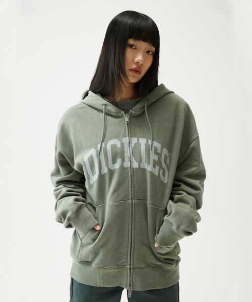 피그먼트 다잉 아치로고 후드집업 Faded Gray