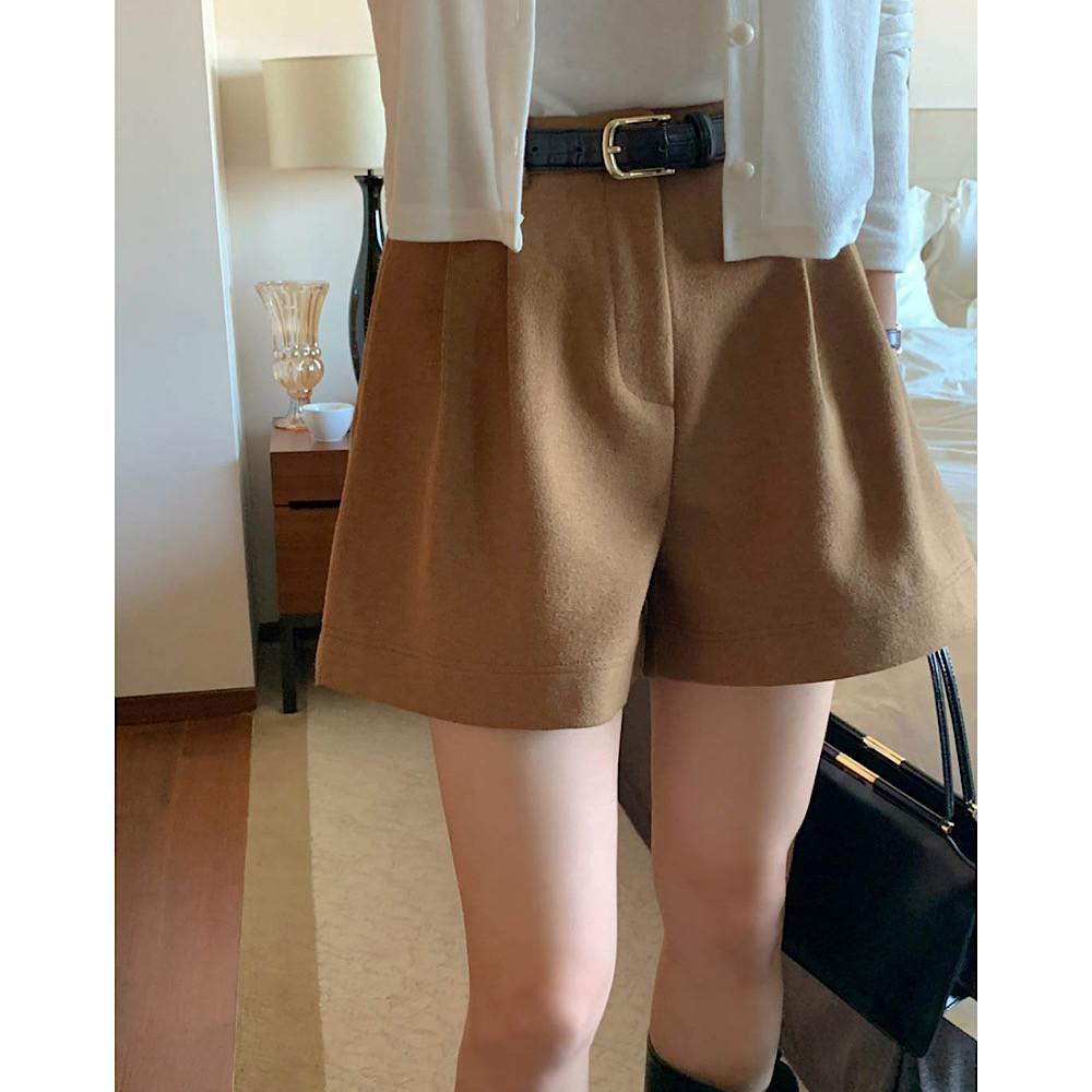 (Sale/당일) 아잉 하우스 울 하프 슬랙스 팬츠 areing (3color) 가을 팬츠