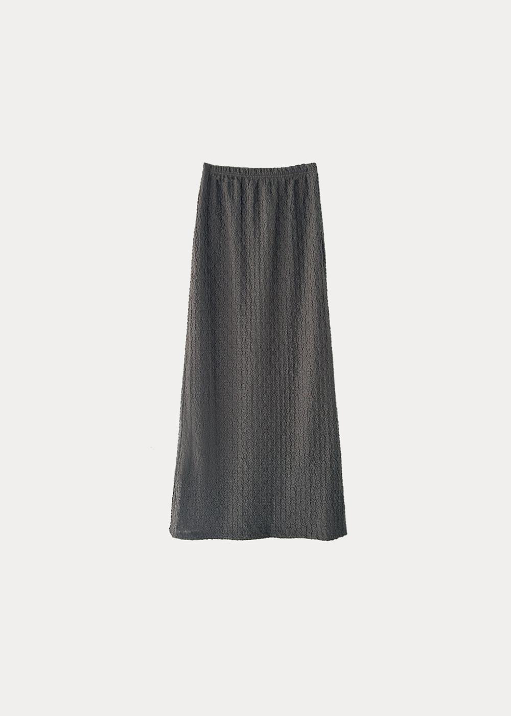 [6/20 배송예정] veil maxi skirt / khaki gray