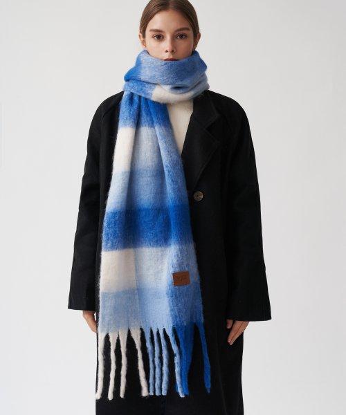RC SNOW CHECK MUFFLER BLUE