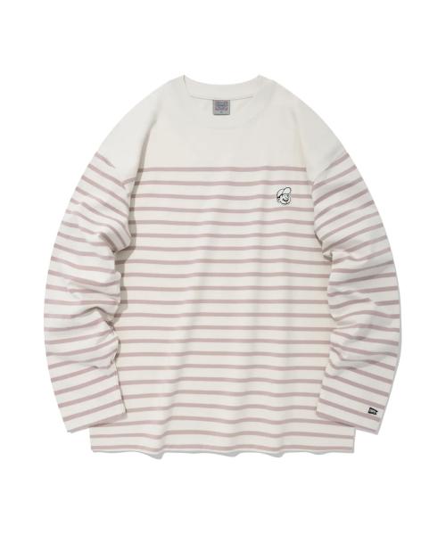 베츠 마린 스트라이프 롱슬리브 핑크