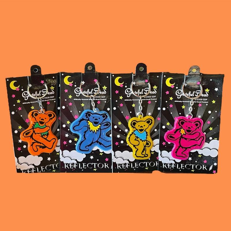 [Grateful Dead Bear]  Reflector Keychain 4 Types