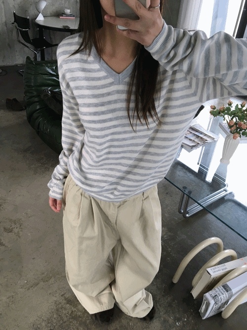 앤티즈 에잇 단가라 브이넥니트 (3color)