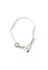 SNAP HOOK KEYRING NECKLACE, IVORY