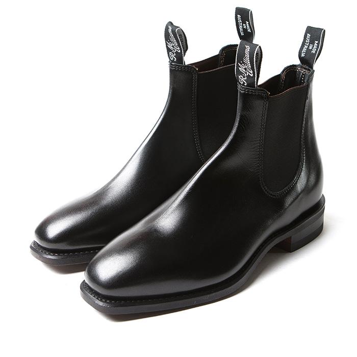 Comfort Craftsman Black Yearling Leather Chelsea Boots