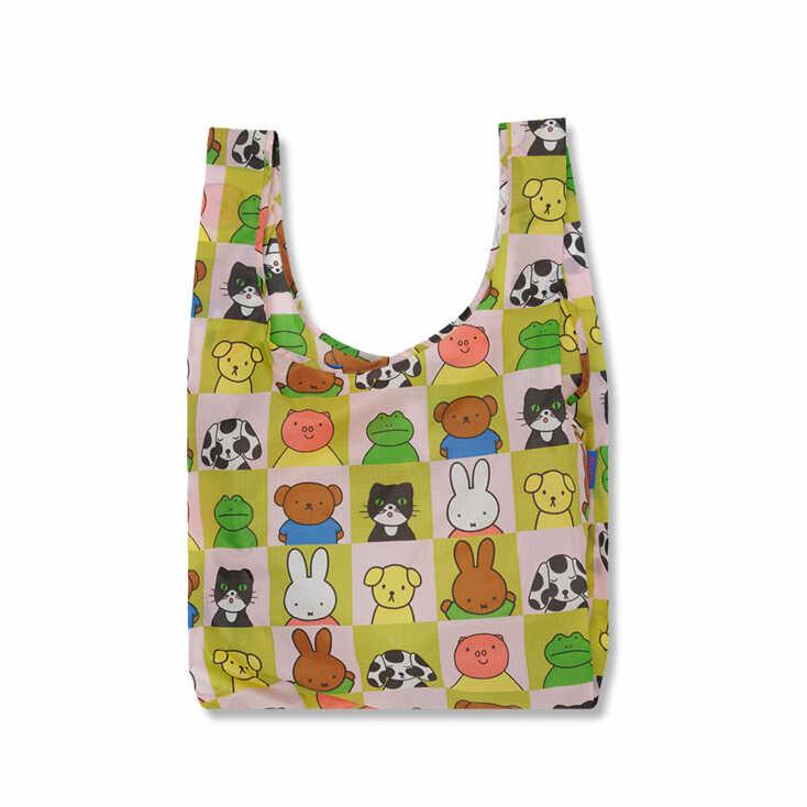 [바쿠백] 휴대용 장바구니 접이식 시장가방 Miffy Friends