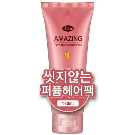 어메이징 퍼퓸 에센스 헤어팩 150ml  손상모 극손상헤어팩 씻지않는 트리트먼트 바르는헤어팩 노워시 단백질헤어팩