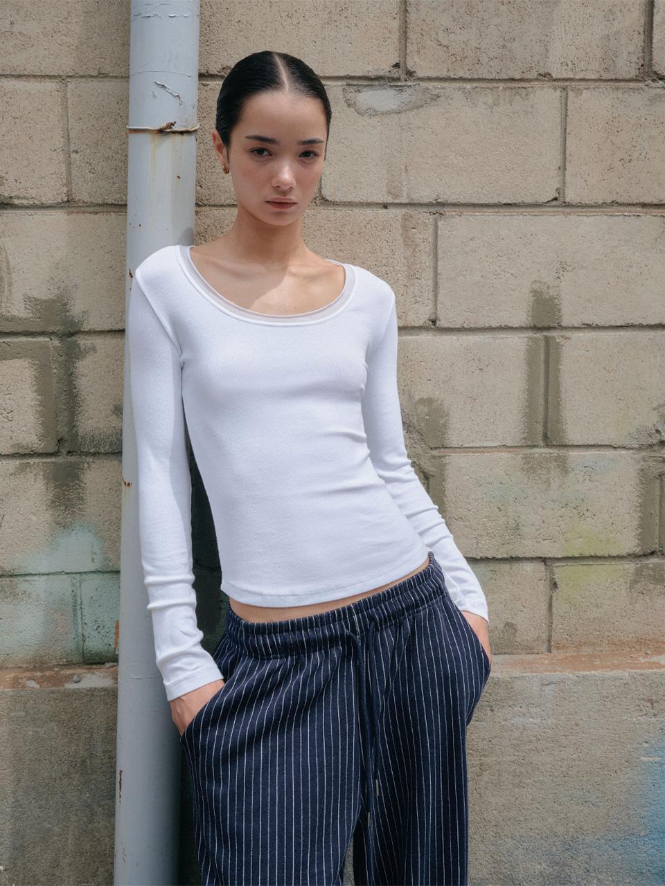 HERRY U-NECK T-SHIRT_WHITE