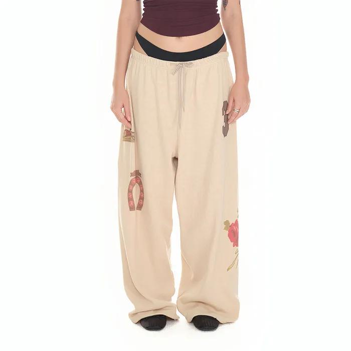 [트와이스 지효, 나연 착용] WESTERN WAFFLE PANTS (BEIGE)