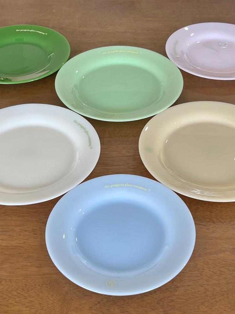 밀크글라스 플레이트 (2size) 빈티지 홈카페 디저트 브런치 접시
