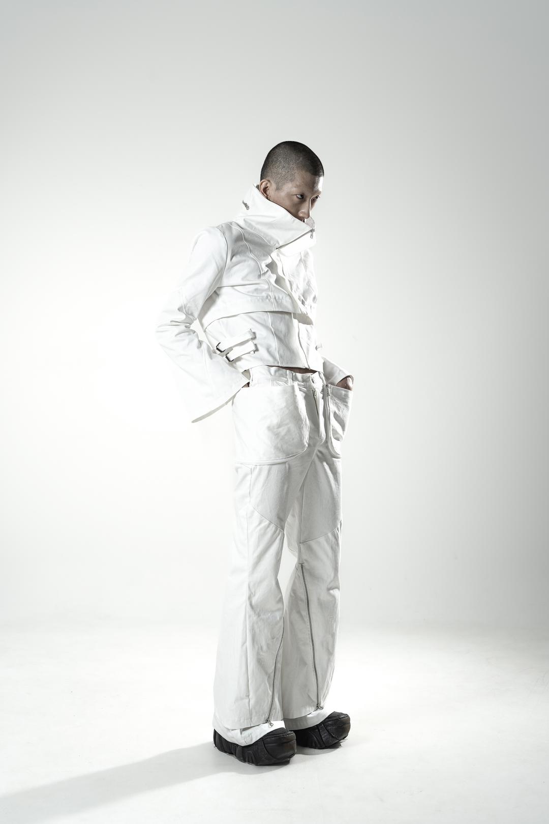 2way zip pocket jungle jacket [2size] [White] [HAND-MADE]