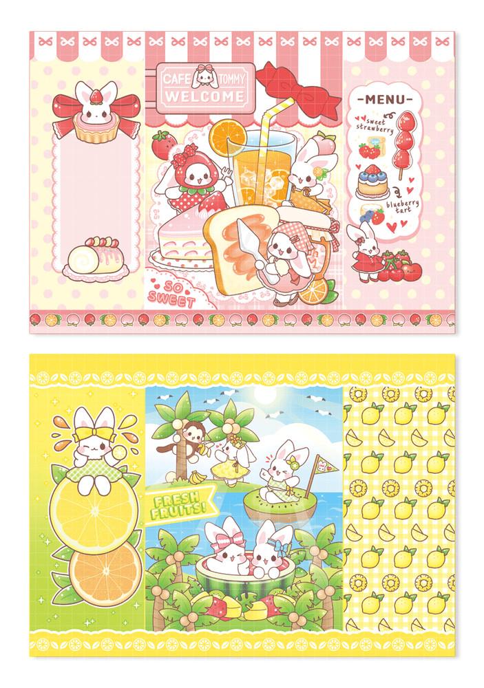 토미 과일 양면랩핑지