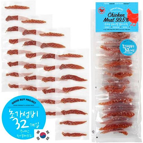 오래오래프로젝트 초대용량 순수 닭고기스틱 32개입 368g