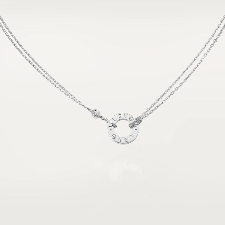 #LOVE# 네크리스, 다이아몬드 2개