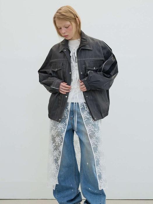 [셀럽 PICK] 레이스 레이어드 원피스 화이트 AW5XO46501