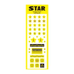 [hand in glove] neon star sticker(yellow)