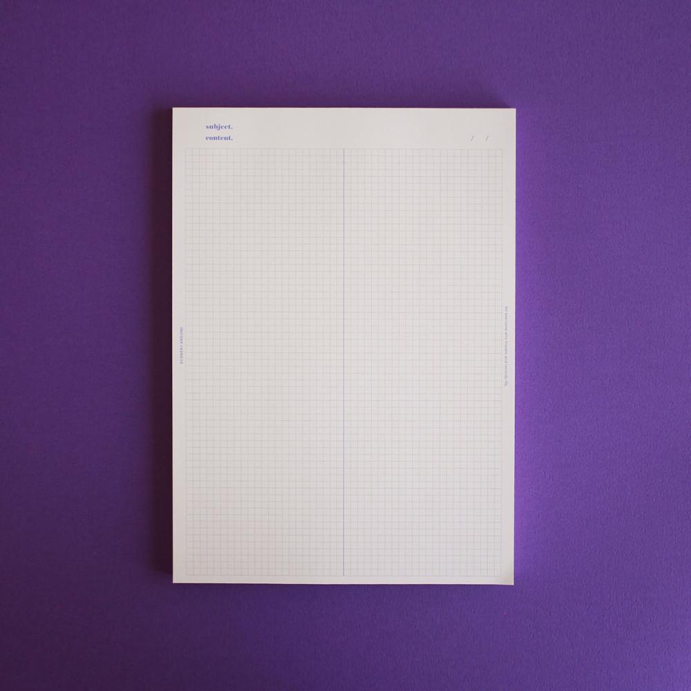 스터디 B5 떡메모지 모눈노트 / 노트패드 공시생 영어 단어장 떡메 공부