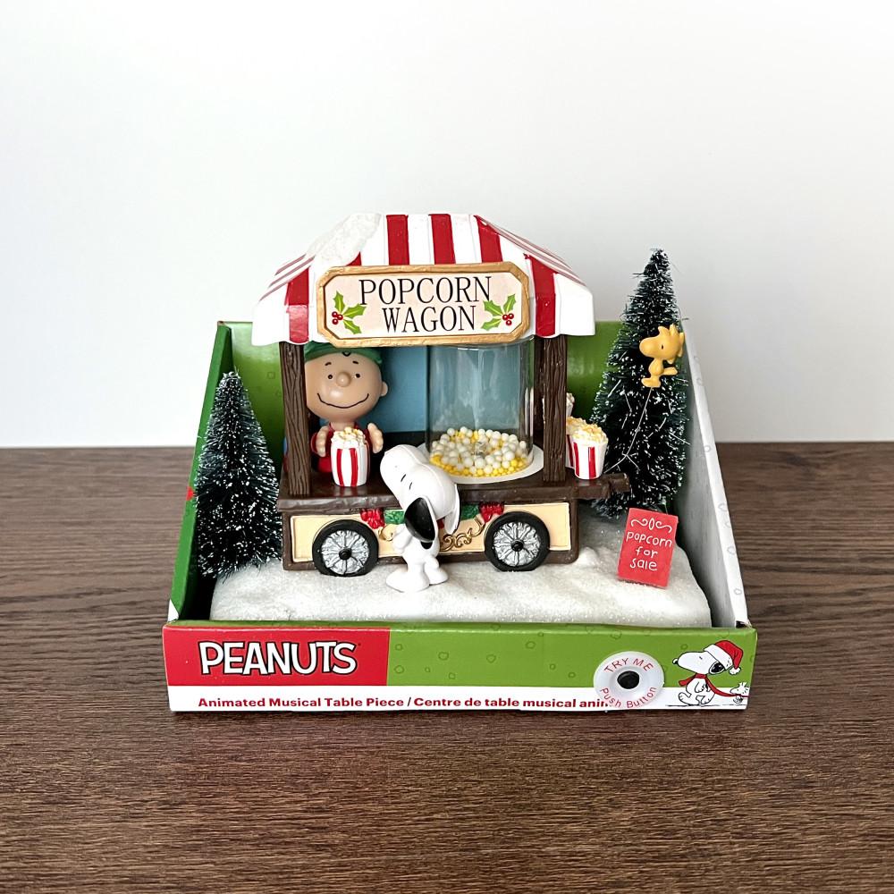 피너츠 스누피 팝콘웨건 뮤직 오너먼트