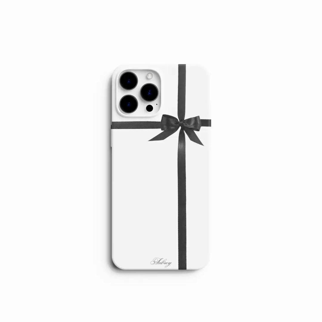 wrapped ribbon case.