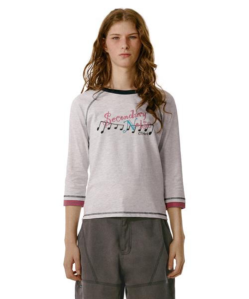 Flow Note L/S Tee Melange Gray