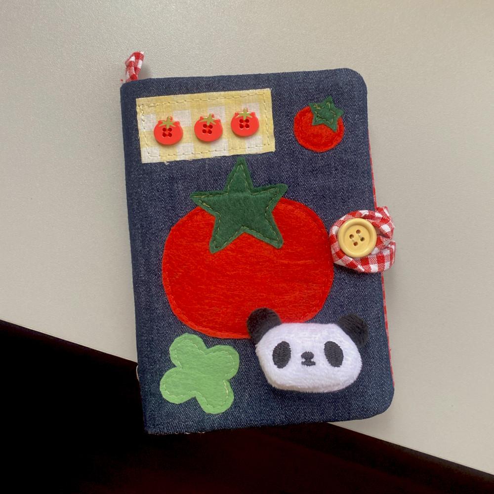 엔젤넘버 토마토 판다 데님 핸드메이드 북커버