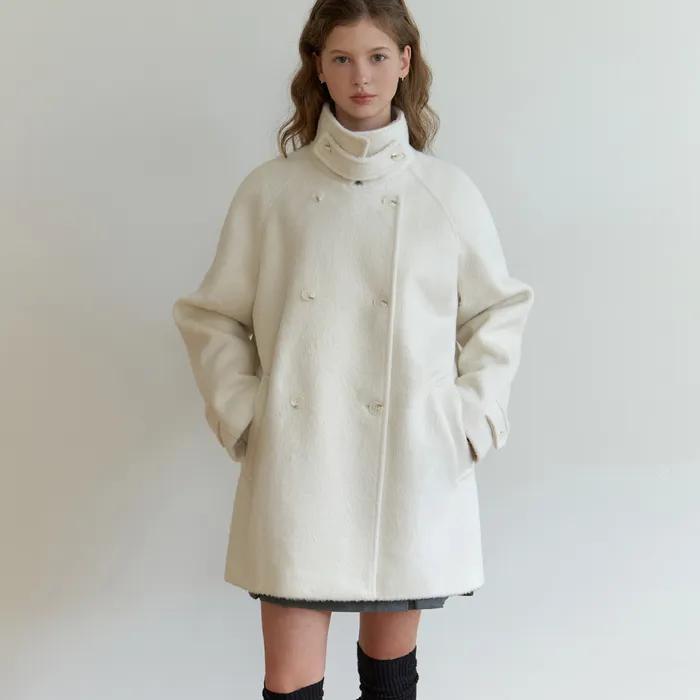 Novv wool half coat (ivory)