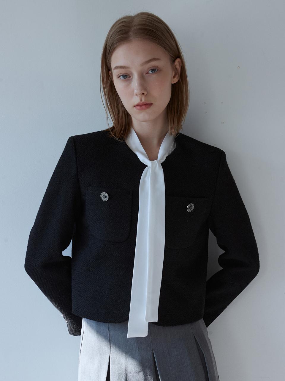 부클라운드자켓 블랙 AD069