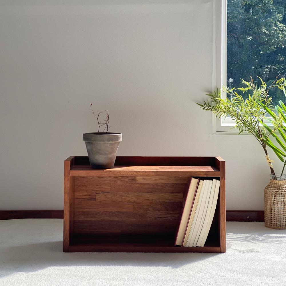 멀바우 미니 틈새 원목 양념통 선반장