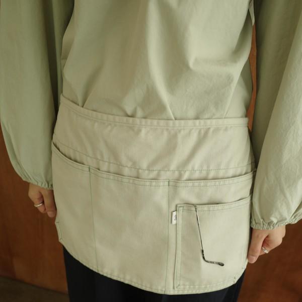 Utility Stitch Apron / Sage Ivory