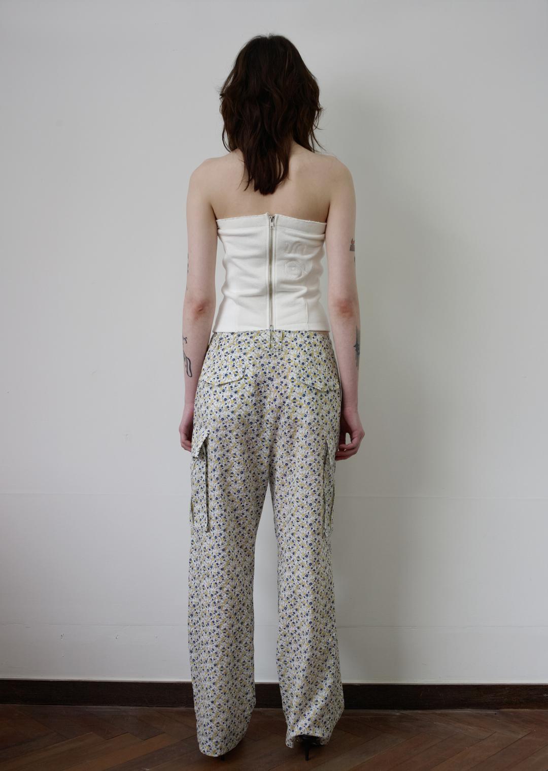 RAW EDGE TUBE TOP WHITE