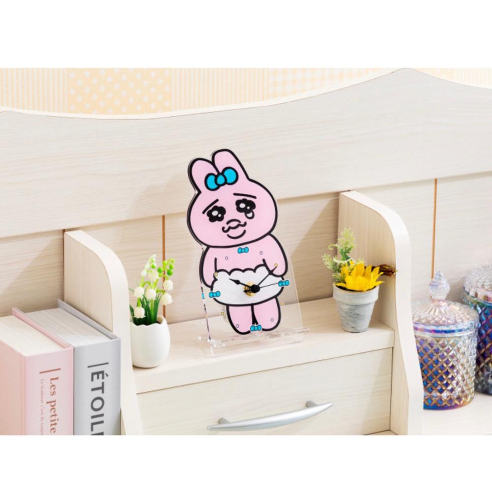 빤쮸토끼 오판츄우사기 아크릴 탁상시계 소품 오빤쮸우사기