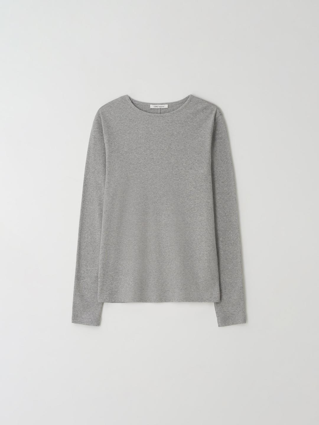 [4th] L'eau classic tee_melange grey