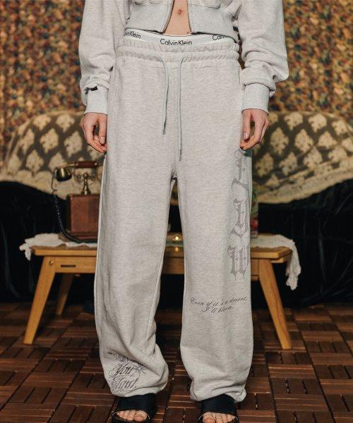 DIA balloon joger sweatpants whitegray